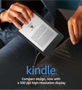 Like-New Kindle (2022 release) – The lightest and most compact Kindle, now with a 6” 300 ppi high-resolution display, and 2x the storage - Black