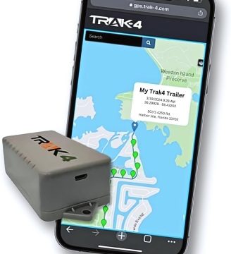 Trak-4 GPS Tracker for Vehicles, Assets, Equipment. Long Battery Life, Waterproof, Global Tracking. Low-Cost Subscription Required.